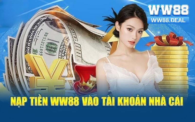 Nhà cái WW88 tích hợp đa dạng kênh thanh toán nạp tiền online