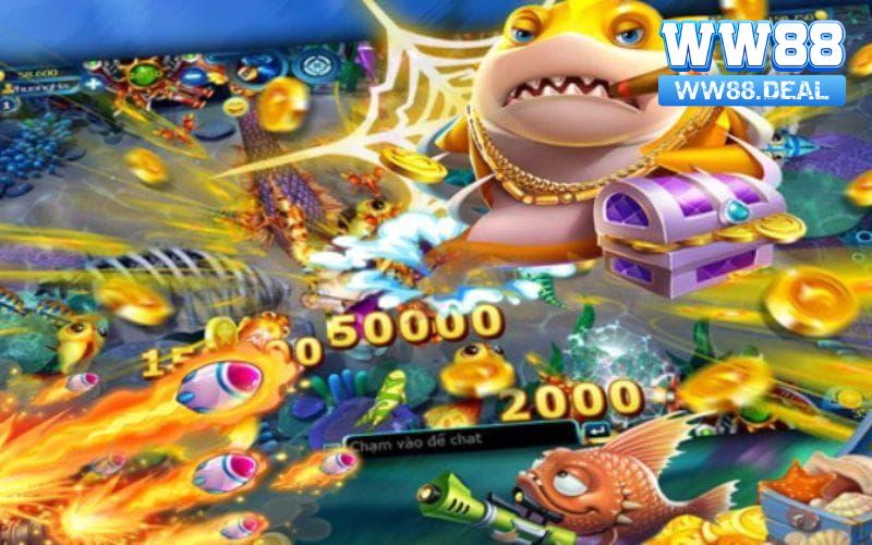 Chiến thuật hợp lý giúp game thủ dễ dàng ăn tiền hơn khi chơi Vua bắn cá tại WW88